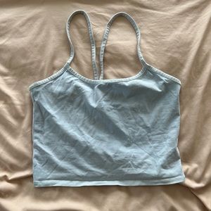 Baby Blue Forever 21 Cropped Tank Top Size Medium